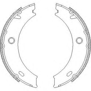 4714.01_колодки барабанные ручника !  MB Sprinter 4 кроме 408CDi 96> фото