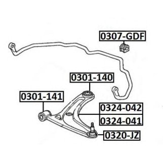 РЫЧАГ ПЕРЕДНИЙ НИЖНИЙ ПРАВЫЙ фото