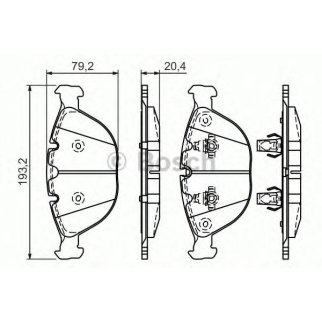 Колодки тормозные BOSCH _0 986 494 217 фото