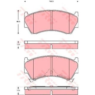 Колодки тормозные передние к-кт TRW GDB3391 фото