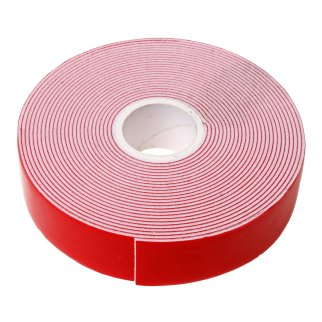 Скотч двусторонний 22 мм х 5 м красный фото
