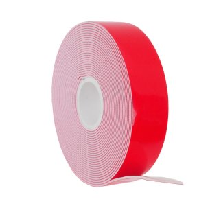 Скотч двусторонний 22 мм х 5 м красный фото 1