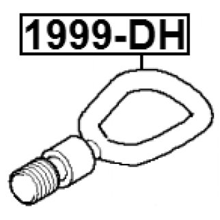 Крюк буксировочный BMW 1/3/5/7/X3/X5/X6/Z4 FEBEST 1999-DH фото 2