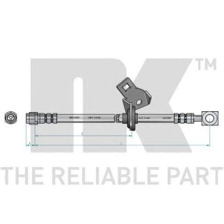 Шланг тормозной передний правый / M.B M-Class (W163) 98~ фото