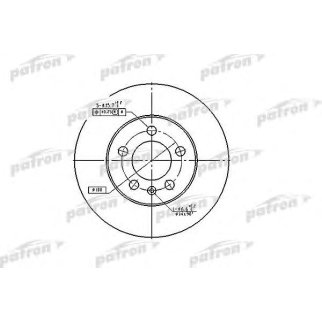 Диск тормозной PATRON PBD2803 фото