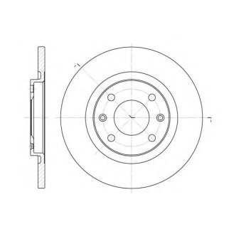 6536.00_диск тормозной передний! Peugeot, Citroen Berlingo 1.1/1.4 96> фото