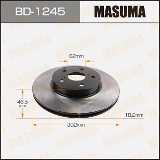 Диск тормозной передний TOYOTA RAV4 MASUMA BD-1245 фото