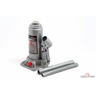 Домкрат бутылочный 3т гидравлический высота 180-350 СЕРВИС КЛЮЧ фото