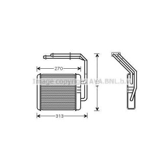 Радиатор отопителя IVECO: Daily II 29 L 11/29 L 11 V/29 L 9/29 L 9 V/35 S 11 V,35 C 11 V/35 S 11,35 C 11/35 S 13 V,35 C 13 V/35 S 13,35 C 13/35 S 9 V,35 C 9 V/35 S фото
