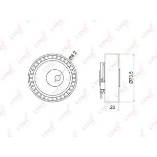Ролик ГРМ LYNXauto PB1028 фото