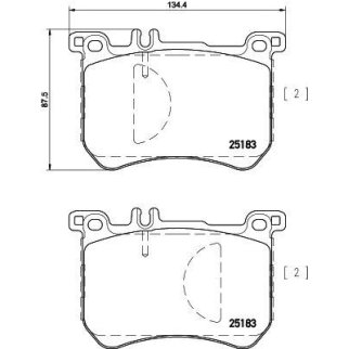 Колодки тормозные передние к-кт TEXTAR 25183 01 фото