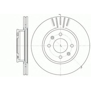 6666.10_диск тормозной передний! Hyundai Getz 1.1-1.5D 02> фото