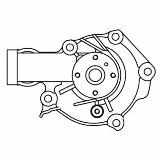 Насос водяной для а/м Chery Tiggo T11 (05-) 2.4i (LWP 3012) фото 4