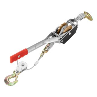 Лебедка рычажная, тяга - 2 т, подъем - 0, 8 т, двойное храповое колесо MATRIX 52260 фото 3