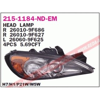 Фара правая DEPO 215-1184R-ND-EM фото