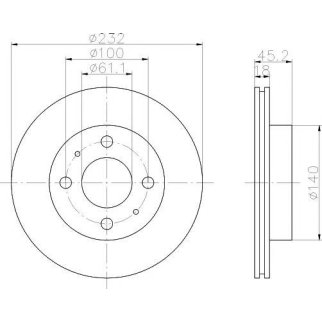 Диск тормозной передний вентилируемый TEXTAR 92090900 фото
