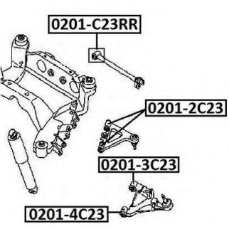 Сайлентблок ASVA 0201-C23RR фото