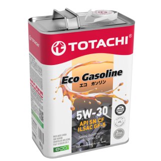 Масло моторное TOTACHI Eco Gasoline 5W-30 полусинтетическое 4 л 4589904934865 фото