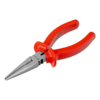 MATRIX 17192 Длинногубцы Econom, 160 мм, прямые шлифованные, пластмассовые рукоятки фото