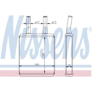 Радиатор отопителя Nissens 77604 фото