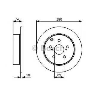 Диск тормозной BOSCH 0 986 479 448 фото