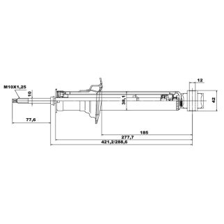Амортизатор задний FEBEST 02658720R фото 2