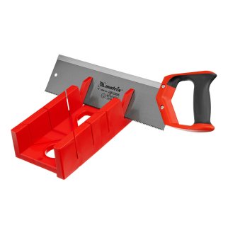 MATRIX 22550 Стусло, 300x100 мм, пластиковое + обушковая пила, 350 мм, двухкомпонентная рукоятка фото