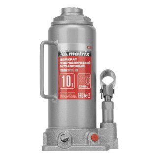 Домкрат бутылочный 10т гидравлический 230-460мм MATRIX фото 3