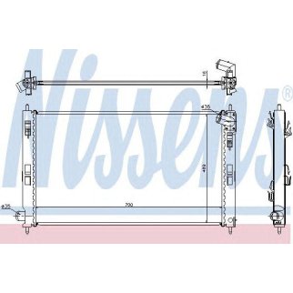 Радиатор основной Nissens 628952 фото