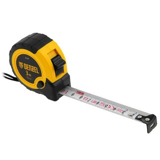 Рулетка 3м 16мм двухкомп. корпус, кнопка пауза DENZEL фото 4