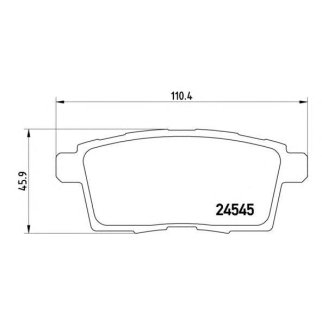 Колодки тормозные задние к-кт brembo P 49 041 фото