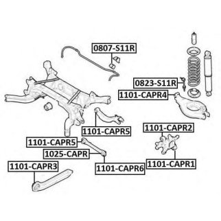 Сайлентблок ASVA 1101-CAPR3 фото