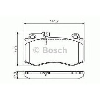 Колодки тормозные передние к-кт BOSCH 0 986 494 405 фото