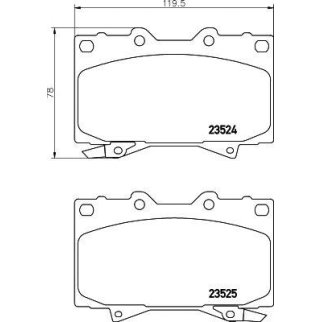 Колодки тормозные передние к-кт TEXTAR 2352402 фото