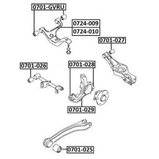 Сайлентблок ASVA 0701-GVRU фото