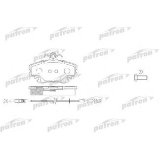 Колодки тормозные PATRON PBP845 фото