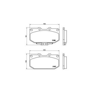 Колодки тормозные передние к-кт brembo P 56 025 фото