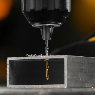 Сверло спиральное по металлу 2,5 x 57мм, Р6М5, Golden Tip , 2шт. Denzel фото 9