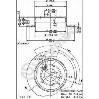 Диск тормозной Standard зад фото
