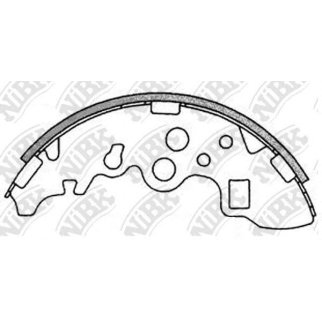 Колодки барабанные к-кт NiBK FN3410 фото