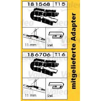Щетка стеклоочистителя (550mm) SWF фото