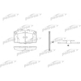 Колодки тормозные дисковые передн OPEL: ASCONA B 75-81, ASCONA C 81-88, ASCONA C хечбэк 81-88, CORSA A TR 82-93, CORSA A хечбэк 82-93, CORSA A фургон 86-90, KADETT D 79-84, фото