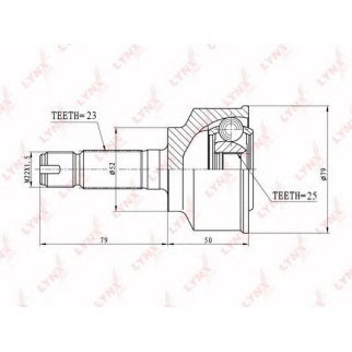 ШРУС наружный LYNXauto CO3413 фото