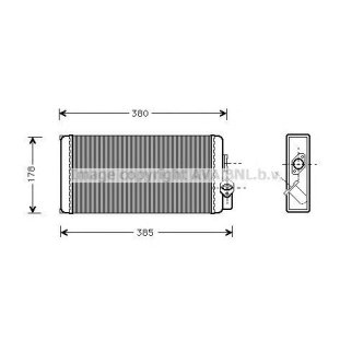 Радиатор отопителя AVA MS6188 фото
