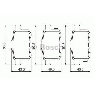 Колодки тормозные задние дисковые к-кт BOSCH 0 986 494 338 фото