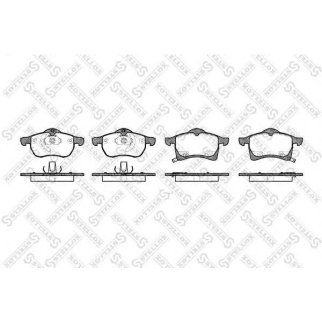694 002B-SX_колодки дисковые п. ! Opel Astra G 1.8i-2.2i/TDi &16V 98&gt; фото