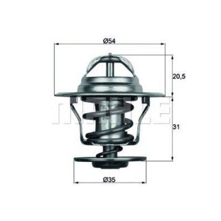 Термостат VW Caddy (82-10),Golf (83-06) AUDI 80 (86-96) FORD Galaxy (95-06) (87град.) MAHLE фото
