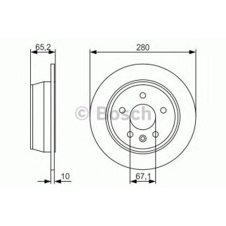 Диск тормозной BOSCH 0 986 479 S02 фото