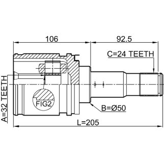 ШРУС внутренний FEBEST 0111-CDT220LH99 фото 2