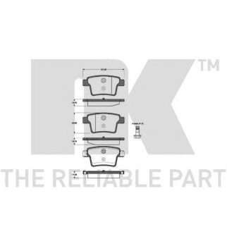 Колодки тормозные дисковые задние без датчиков износа с прижимной пластиной и аксессуарами/ FORD Mon фото